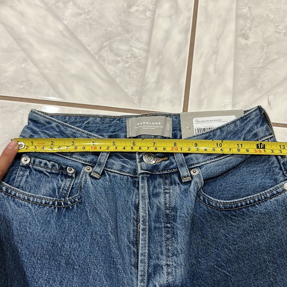 NWT Everlane 90’s Curvy High Rise Crop Denim Light Wash Jeans Women’s Size 25 - Picture 12 of 12